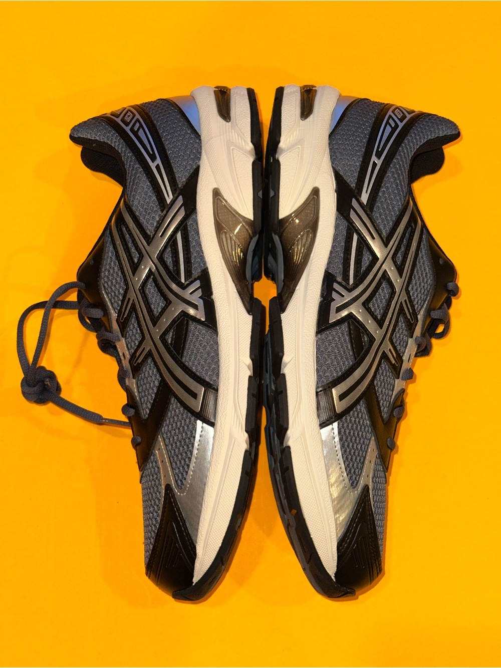 Asics GEL-1130 Steel Grey Black Metallic Silver Sneakers 1203A609-021 Men’s 14